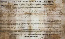 'A window to our past': 1846 document signed by President James Polk tells story of DuPage County